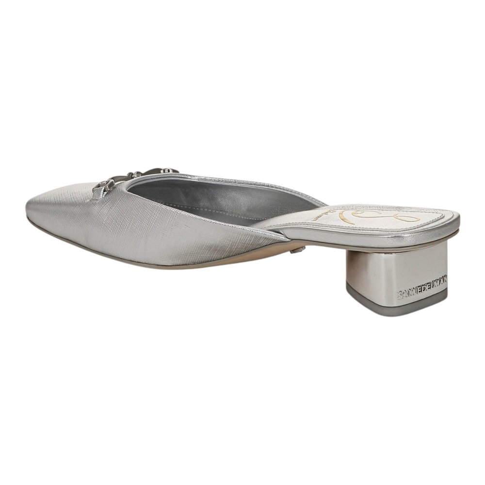 Sam Edelman Ollie Silver Metallic Mules – Size 8 – NIB - Picture 4 of 13